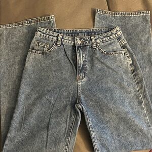 High Waisted Wide Leg Denim Jeans (Tall)